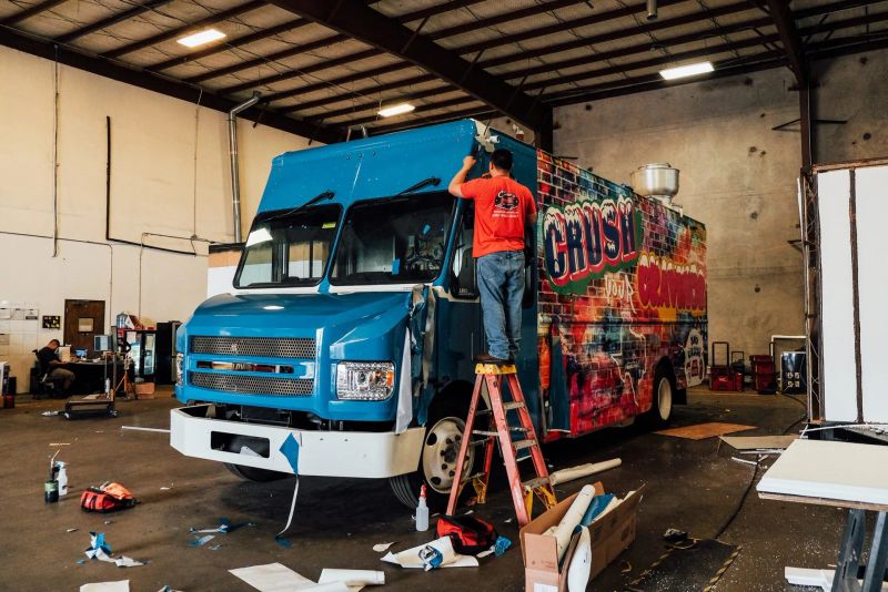 24 ft Step Van Food Truck, Full Kitchen