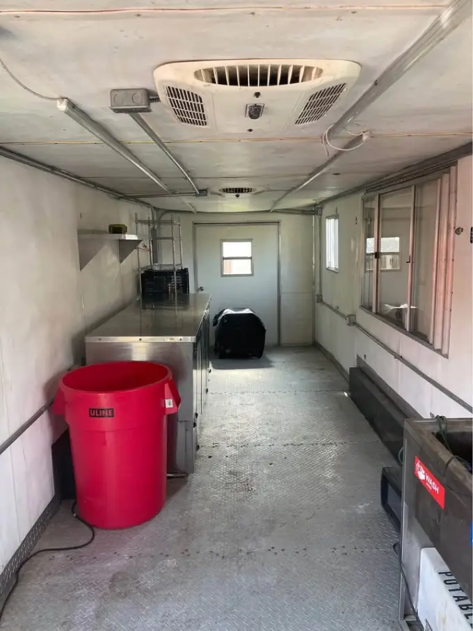 Food trailer 28’ with fire suppression for sale