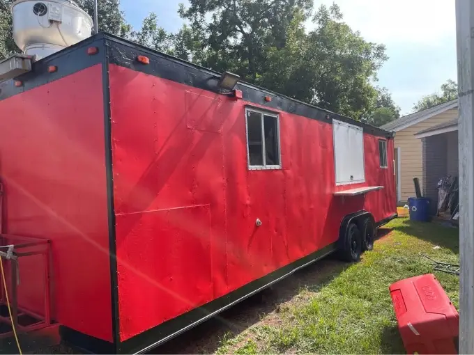Food trailer 28’ with fire suppression for sale