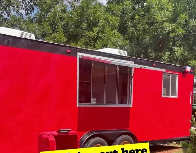 Food trailer 28’ with fire suppression for sale